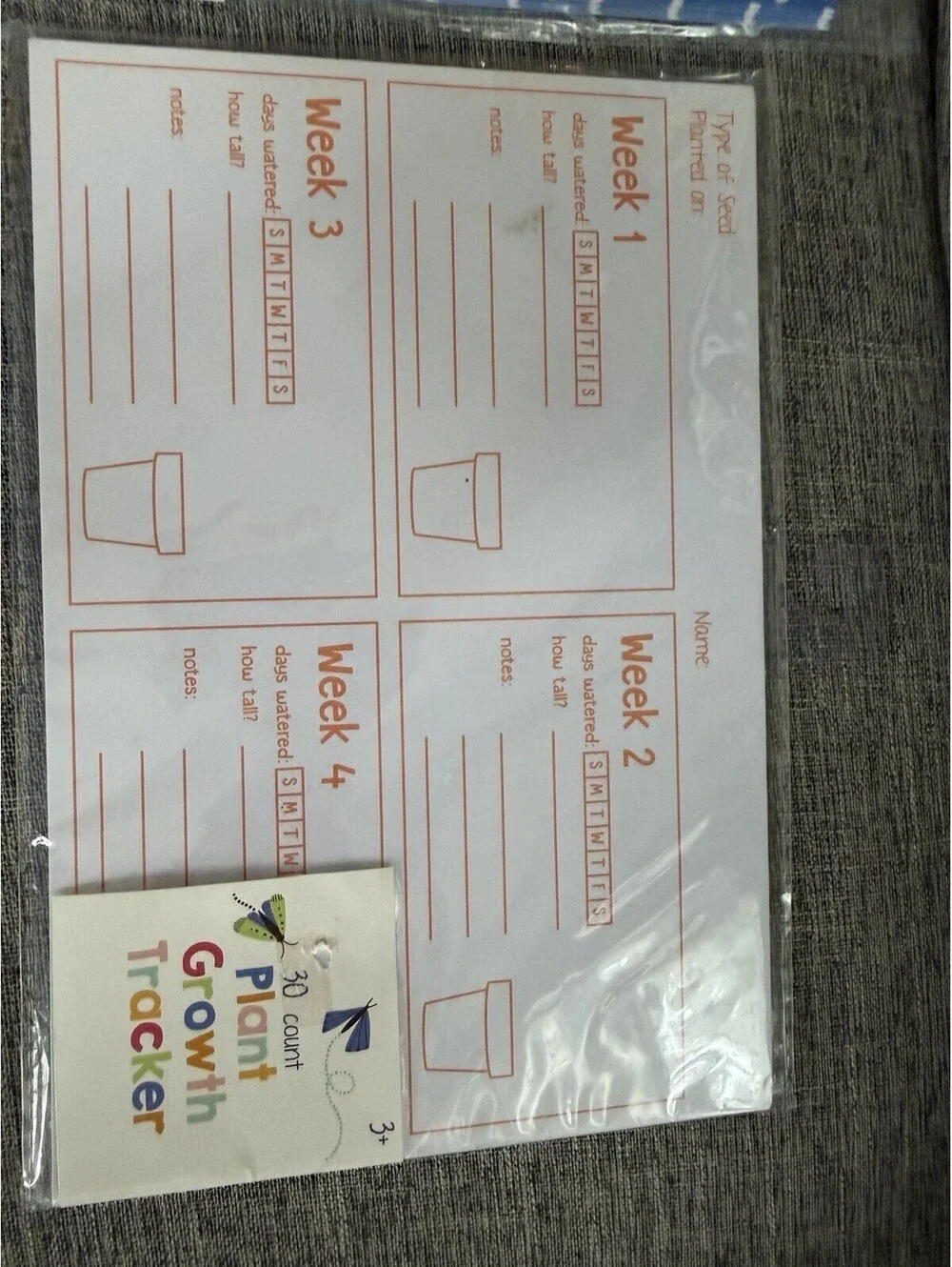 Writing Classroom Activities Lot Of 4 Packs Weather, Plants, Summer 30 Per Pack